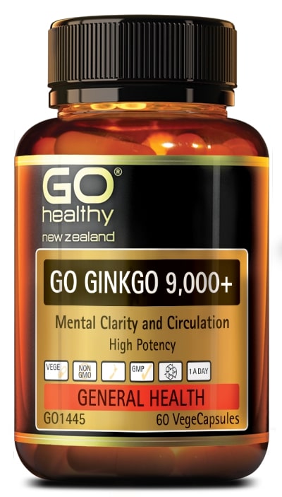 GO HEALTHY Ginkgo 9000+ 60vcaps-Matakana Pharmacy